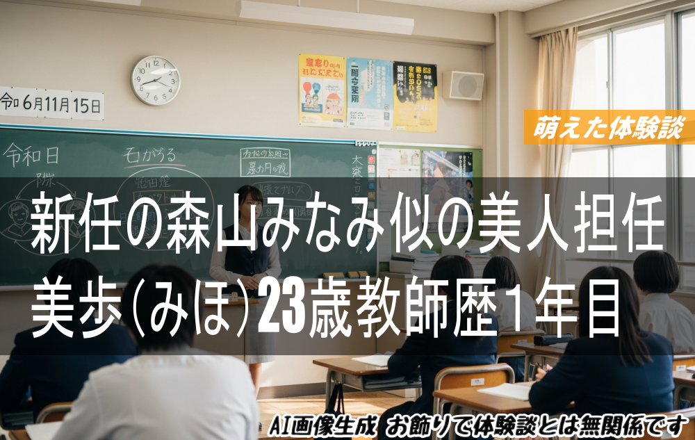 新任の森山みなみ似の美人担任