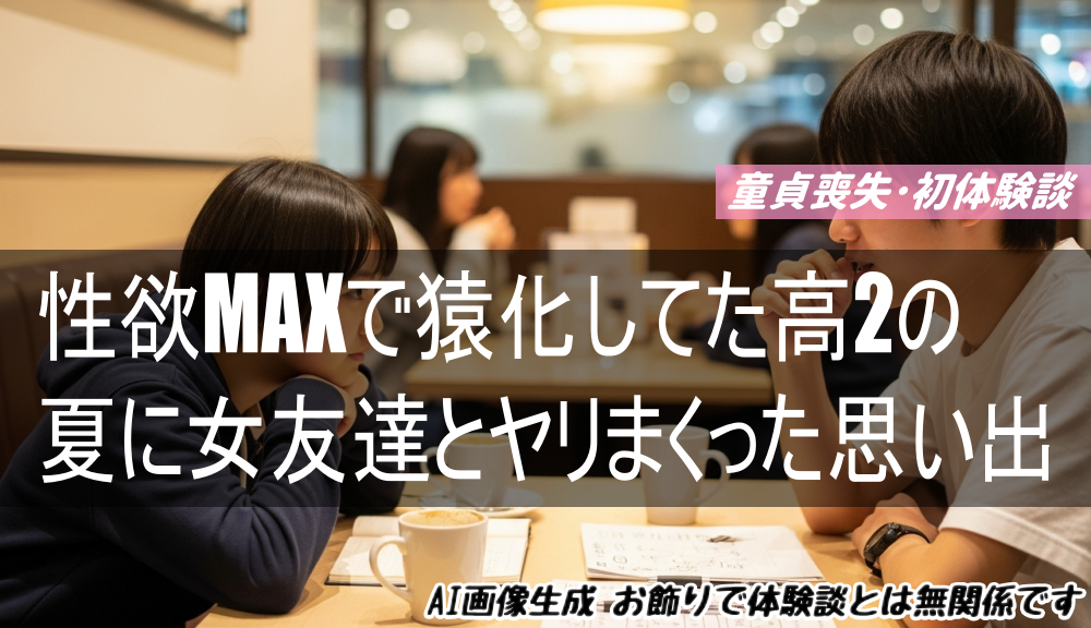 性欲MAXで猿化してた高2の夏に女友達とヤリまくった思い出